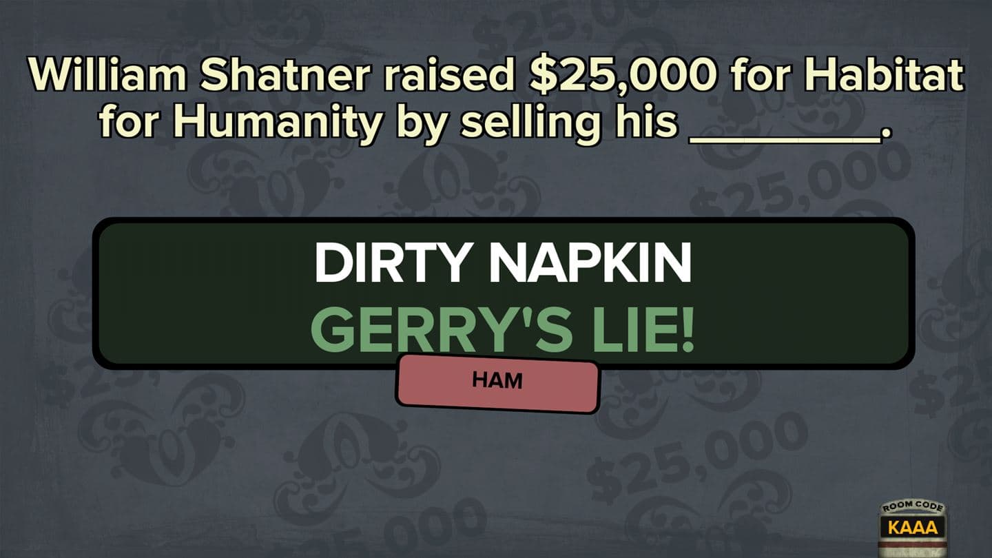 Fibbage: The Hilarious Bluffing Party Game